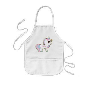 Personligen lurar förklädet/Unicorn Barnförkläde