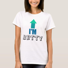 Personligen Lustigt par skirts T-shirt