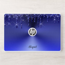 Personligen Luxury Gnistra Blue Dripping Glitter
