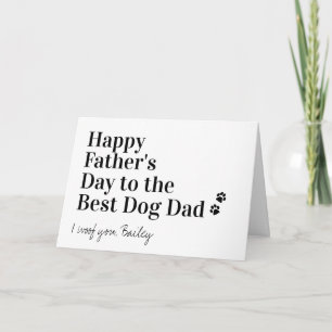 Personligen Lycklig, bästa Hund, Pappa Kort