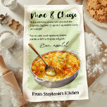 Personligen Mac & Cheese Recipe Kökshandduk<br><div class="desc">Firar komfortmat med den här personligen för Mac & Cheese Recipe-handduken. Den här handduken har ett utsökt matlagningsrecept och ger mysigt och praktisk kontakt till köket. Anpassa den med ditt namn eller speciella meddelande om du vill ha en personlig för matlagning, perfekt för både mac och ost älskare och hemkockar....</div>