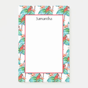 Personligen Macaw Parrot Post-it Block