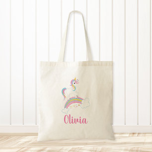 Personligen Magic Rainbow Unicorn Tygkasse