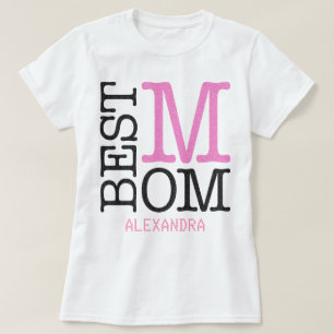 Personligen Mamma Rosa Black Glitter Namn T Shirt