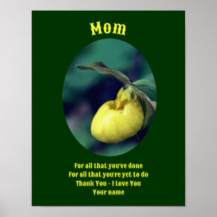 PERSONLIGEN MAMMA TACK DAM i KÄRLEK Poster