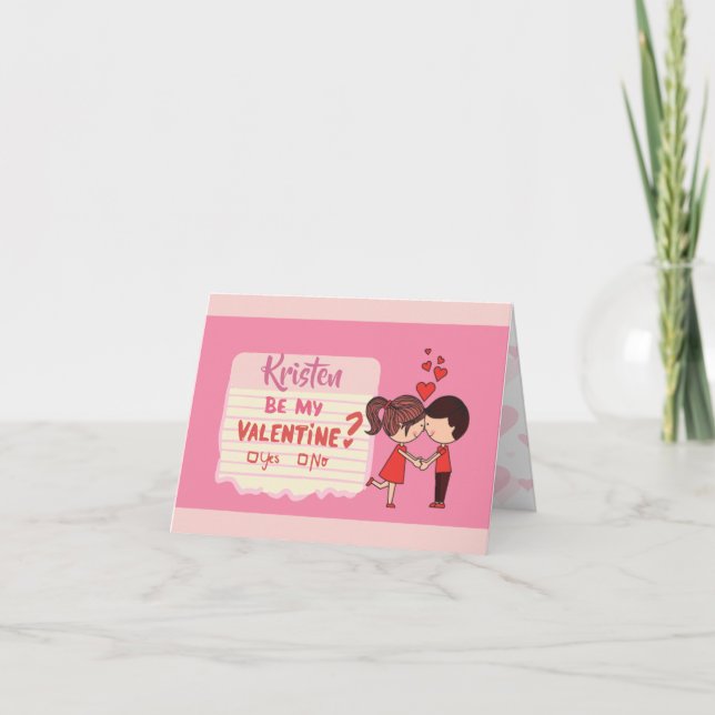 Personligen måste vara minneskort eller Valentines Kort (Framsida)