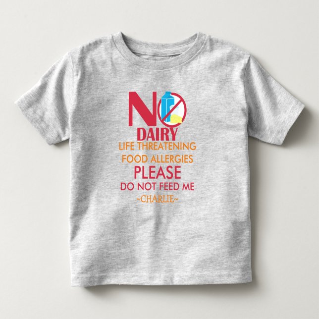 Personligen matar inte den vakna mejeriallergin t-shirt (Framsida)