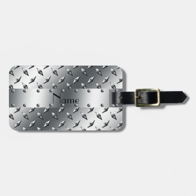 Personligen med din kända diamant pläterar bagagebricka (Horisontell Framsida)