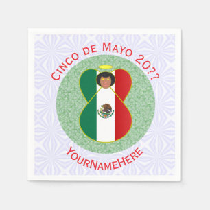 Personligen Mexican Cinco de Mayo Angel Pappersservett
