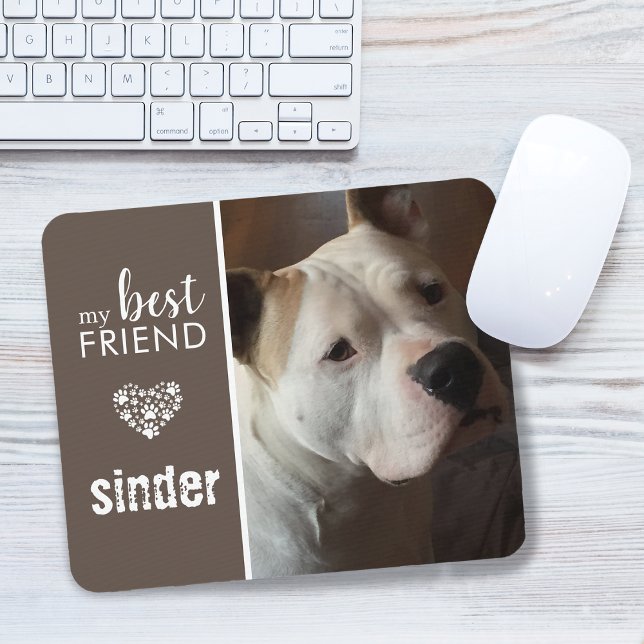 Personligen Mina bästa vänner Pet-foto Musmatta (My Best Friend Pet Photo Personalized Mouse Pad)
