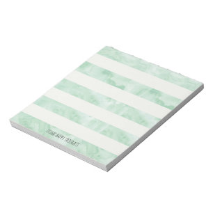 Personligen Mint Watercolor Rand Anteckningsblock