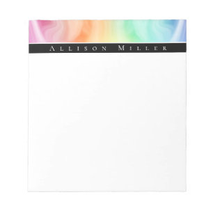 Personligen Modern Abstrakt Designer Watercolor Anteckningsblock