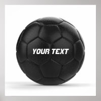 Personligen Modern Black Soccer Ball