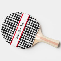 Personligen Modern Houndstooth Ping Pong Paddle
