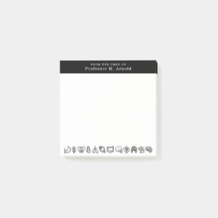 Personligen Modern Human Anatomy Science Sketch Post-it Block