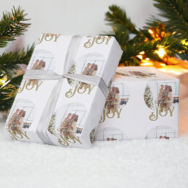 Personligen Modern Joy Photo jul Presentpapper