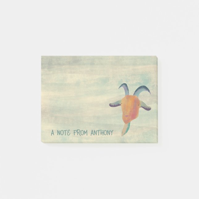 Personligen Modern målad getillustration Post-it Block (Framsida)