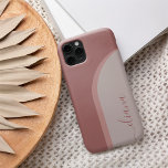 Personligen Modern Minimalist Boho Arch<br><div class="desc">Modern Boho stil-design har en geometrisk bågform i övertoningsskuggor av dammig ro rosa. Anpassa denna minimalist med en namn,  ett monogram eller ett ordspråk i chic hand plockade-skript.</div>