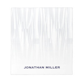 Personligen Modern Navy Blue Geometric Mönster Anteckningsblock