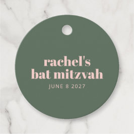 Personligen Modern Rosa Grönt i fetstil Gåvor Etiketter