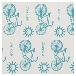 Personligen Modern Teal Sunshine Bicycle Tyg