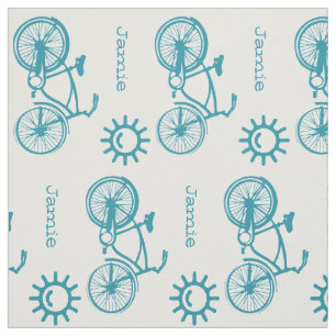 Personligen Modern Teal Sunshine Bicycle Tyg