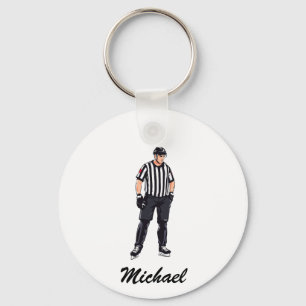 Personligen Modern Trendig Ice Hockey Referee Nyckelring