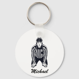 Personligen Modern Trendig Ice Hockey Referee Nyckelring