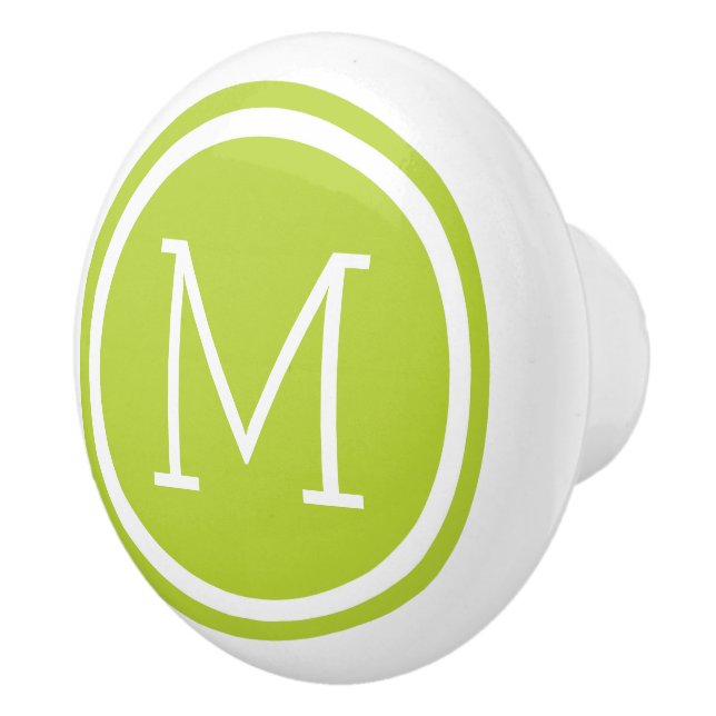 Personligen Monogram för Apple Grönt- Knopp (Höger)