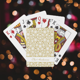 Personligen Mönster Luxury i Guld Casinokort
