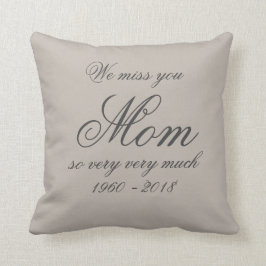 Personligen Mor Loving Memory MAMMA Family Namn Kudde