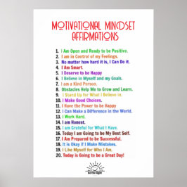 PERSONLIGEN MOTIVATIONELL MINDSET POSTER