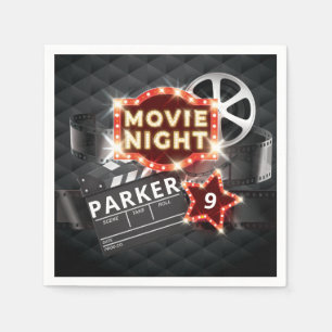 Personligen Movie Night Luxury Pappersservett