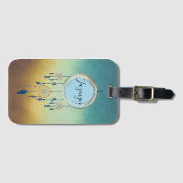 Personligen Mystical Chic Dreamcatcher Bagagebricka