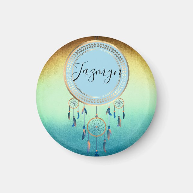 Personligen Mystical Chic Dreamcatcher Magnet (Framsidan)