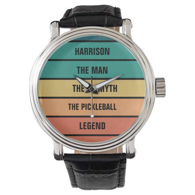 Personligen Myth Pickleball Legend Armbandsur (Framsida)