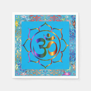 Personligen Namaste om Lotus Rainbow Vintage Pappersservett