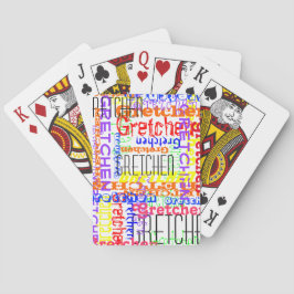 Personligen namn Collage Colorful Anpassningsbar Spelkort