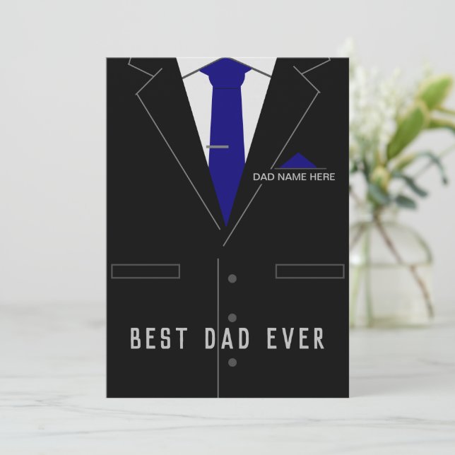 Personligen Namn för det bästa PAPPA-kortet någons (Stående Fram)