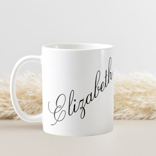 Personligen Namn för elegant  Kaffemugg (Skapare uppladdad)