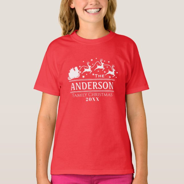 PERSONLIGEN NAMN HELGDAG i T Shirt (Framsida)