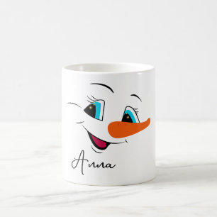 Personligen Namn Helgdag vid jul i Ansikte Kaffemugg