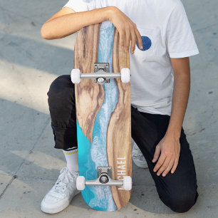 Personligen Namn i Anpassningsbarna om Vatten Mini Skateboard Bräda 18,5 Cm