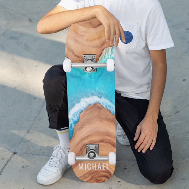 Personligen Namn i Anpassningsbarna om Vatten Mini Skateboard Bräda 18,5 Cm (Skapare uppladdad)