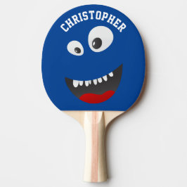 Personligen Namn i den vackra, blå Ansikte-Novelty Pingisracket