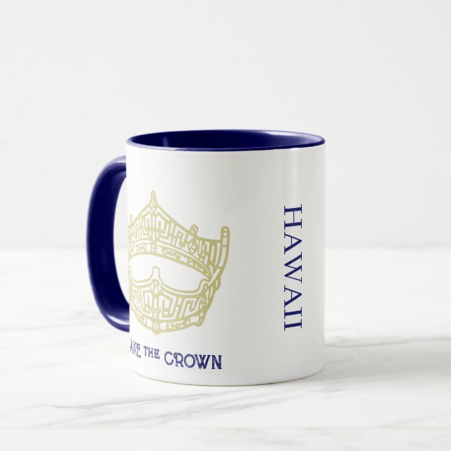 Personligen Namn i Skönhetstävling, Krona Mugg (Framsida vänster)
