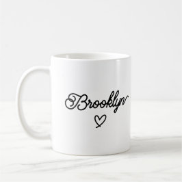 Personligen Namn med minimalistisk Elegant Kaffemugg
