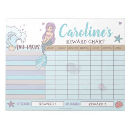 Personligen Namn och aktiviteter för sjöjungfru Re Anteckningsblock