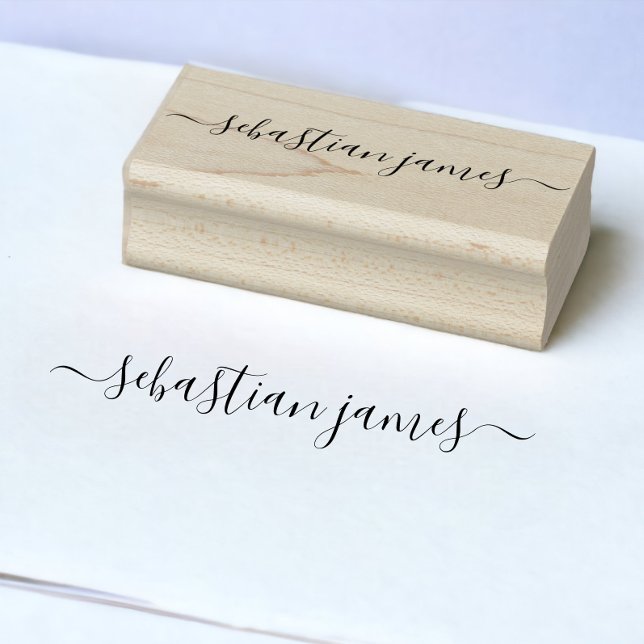 Personligen namnteckning Elegant Stämpel (Signature Elegant Personalized Rubber Stamp from Ricaso. Easy way to sign documents.)
