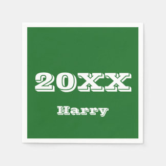 Personligen Napkins för påbörjande av studenten Pappersservett